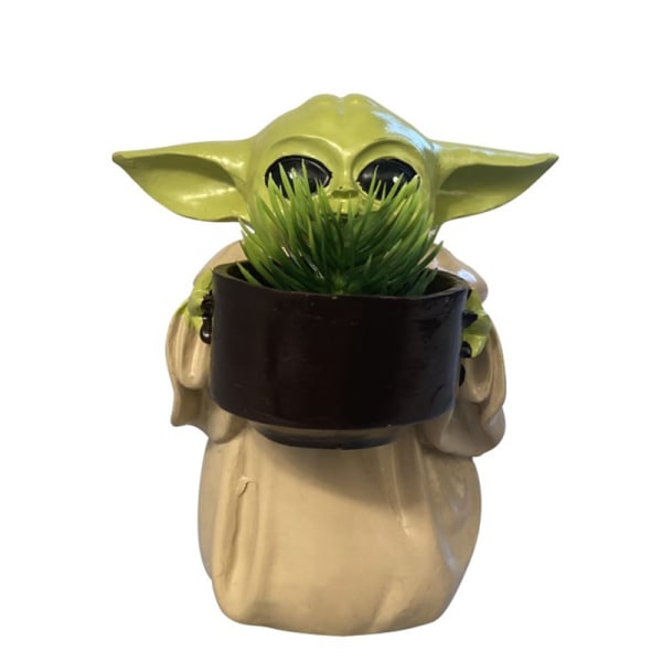 Baby Yoda potteplante for innendørs, utendørs, hjem og hagebruk