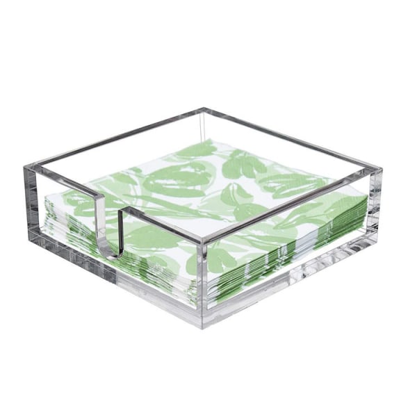 Acrylic Luncheon Napkin Holder,Decorative Napkin Tray for Di