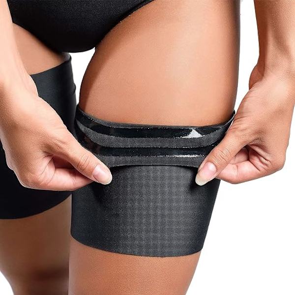 (L)Unisex Anti-Chafing Elastiska Lårband Stretchy för att Förhindra Lårskav