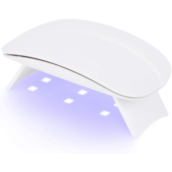 White - 1pc UV nail art machine mini USB portable nail lamp for