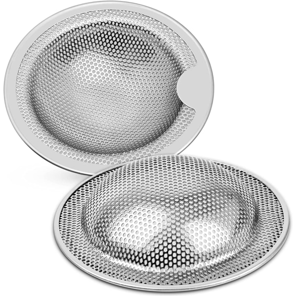 Stainless Steel Sink Strainers A Set of Two Pieces (10.2 CM)