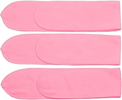 3-pak vaskbare hår-sminkehodebånd rosa anti-ripe hodebånd