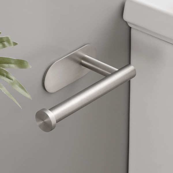 Toiletpapirholder til vægmontering, selvklæbende toiletrulleholder til B