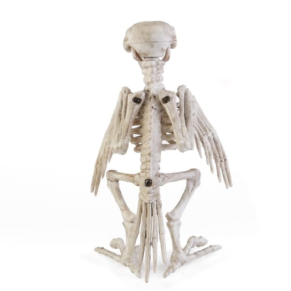 Crazy Bone Skeleton Raven 100% Plast Dyrebein Hor