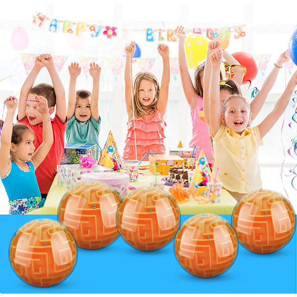 3D Gravity Memory Sequential Maze Ball Puzzle Toy Gifts (Orange