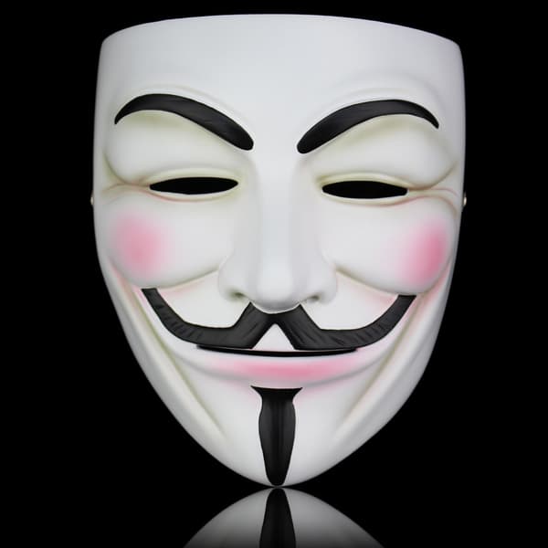 Anonym Halloween V for Vendetta Maske Sæt - FEST, VERDENS BOG