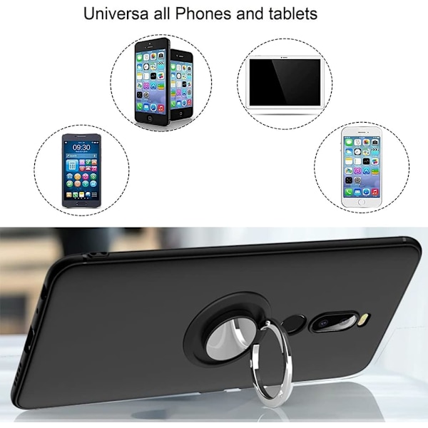 Ringholder, Telefon Ringholder, 5 STK Justerbar Mobiltelefon Ring, Ringholder, Mobiltelefon