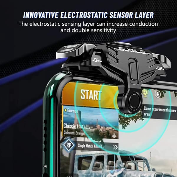 PUBG Mobile Game Controller Trigger, [2021 Opgraderet Version] Gam