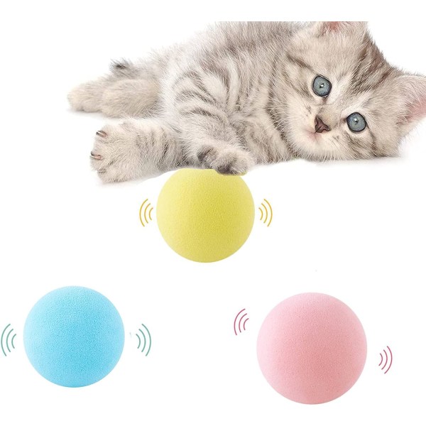 3 stykker fugleformet kattelegetøjsbold med katteurt, realistisk interaktion