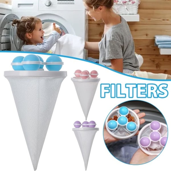 3 stk Filter til vaskemaskin