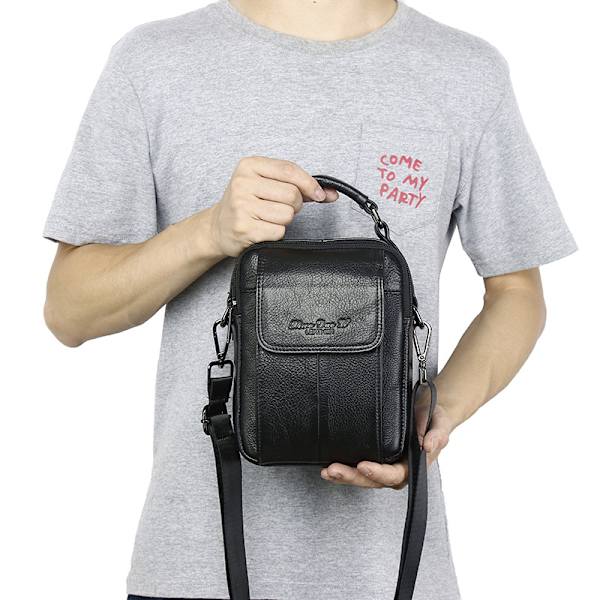 Herr Crossbody Väskor Läder Väska Liten Herr Handväskor Cross