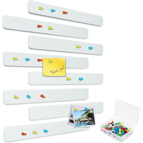 Hvit - 8 stykker, 33cm*5cm (12cm tykk) sekskant veggkartong