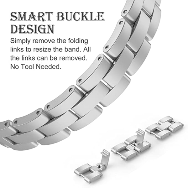 Apple Watch-armband i silver (exklusive klockor), 38 mm 40 mm