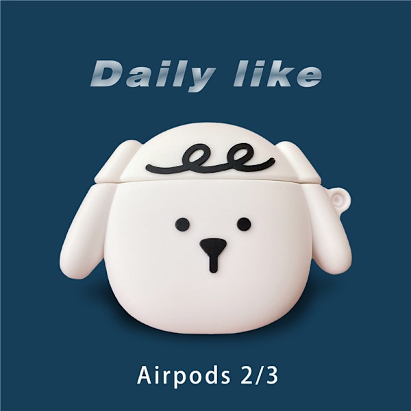 Tegneserie Mykt Silikondeksel Kompatibelt med AirPods 2 og 1 -