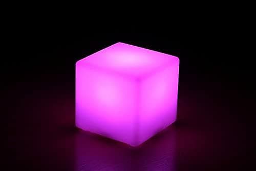 1 stk. Led Cube 10 X 10 X 10 Cm Lys Cube / Bordlampe 16 Farver