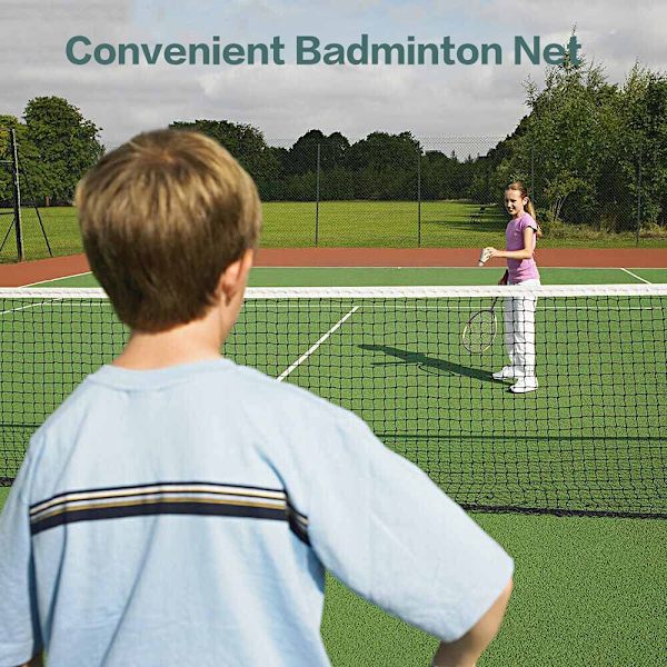 Volleyballnet (6,5 x 0,76 m, grøn), badmintonnet volleyballnet,