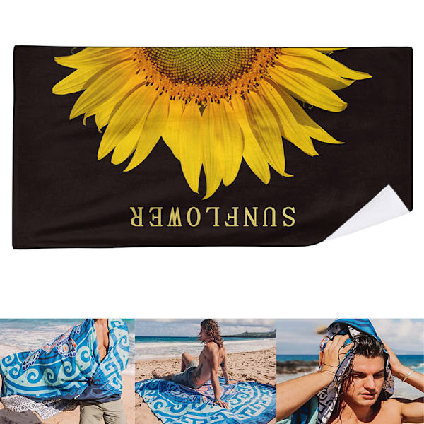 Ett stycke (CH-08, ca 80*160cm) Mikrofiber Strandhandduk Snabbtorkande