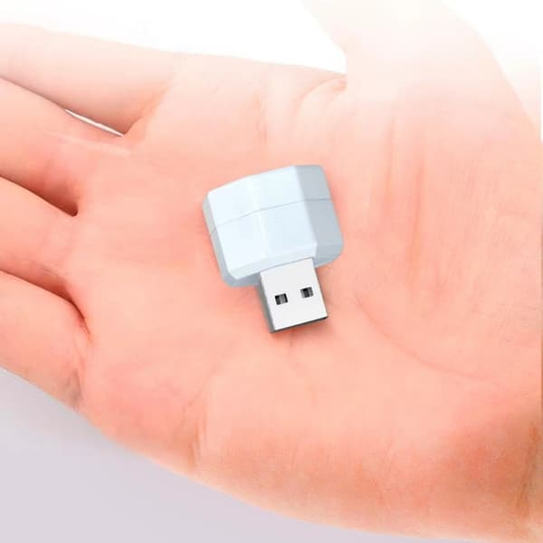 5-delt LED USB-plugg nattlys bærbar disklys 5V les