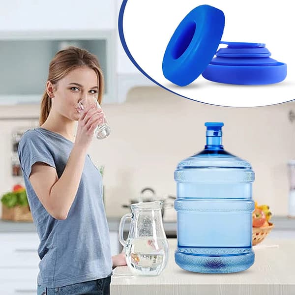 3-pack 14,7 liters vattenflaskeproppar, silikonersättningslock,