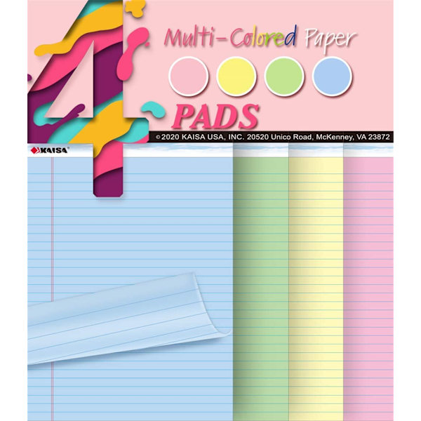 4-pack, Caesar Color Tjockare A4 Amerikanskt Stilpapper Blå G
