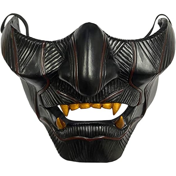 Ghost Mask af Tsushima Jin Sakai Cosplay Half Face Resin Samurai