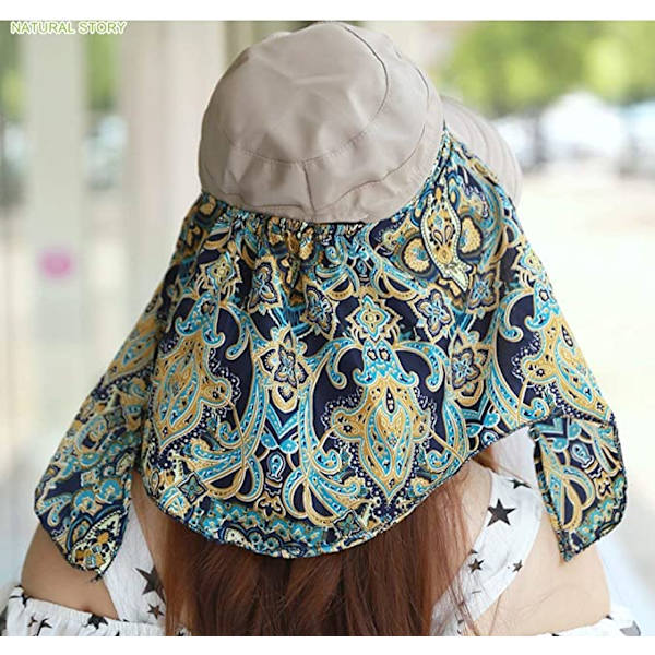 Dame Bredskygget Visor Cap Solhat Strand Rejse Sommer Floppy