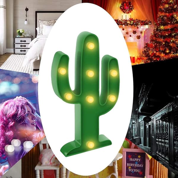 Cactus Light Barnrumsdekorationslampor Belysning, Led Cactus Lamp Ni