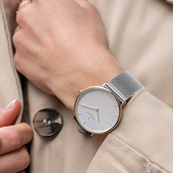 2* Watch-stropper, Hurtigutløsende Watch Strap Justerbar Rustfritt Stål S