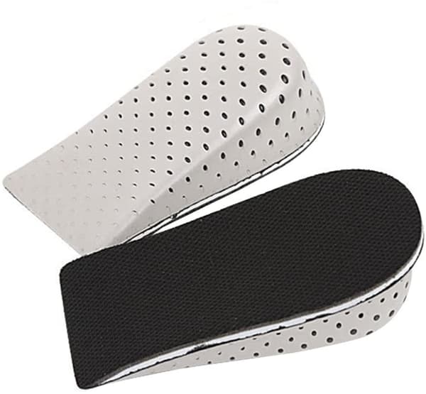 4 cm höjande innersulor i memory foam, andningsbara