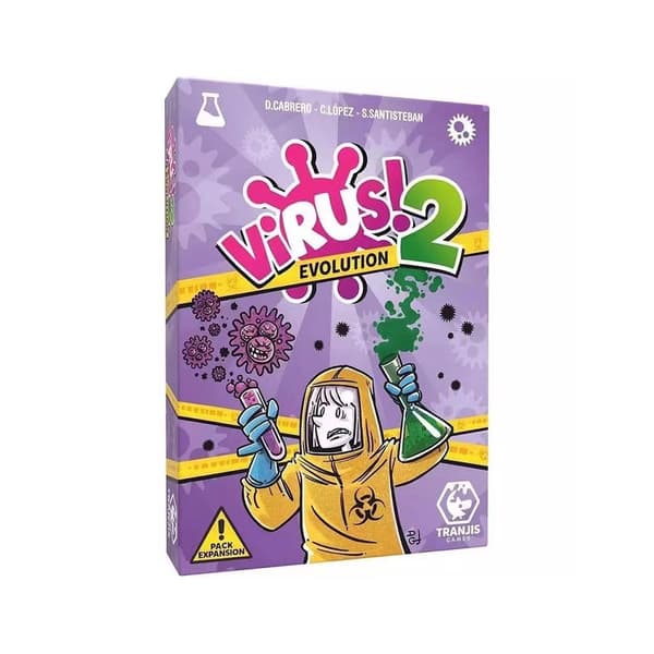 Tranjis Games - VIRUS! 2 Evolution (Expansion) - Kortspel, 8 till 99 år (TRG-12evo)