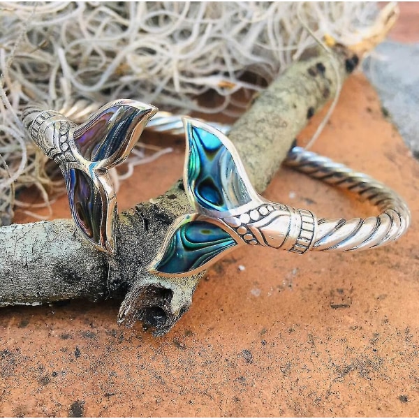Abalone-skal och sjöjungfru stjärt armband armband justerbar