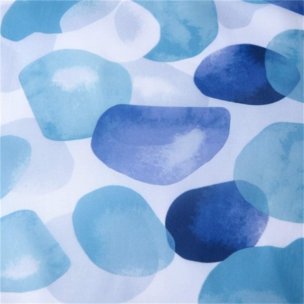 Sininen suihkuverho 180x180 cm, vedenpitävä polyesterikangas, mieto