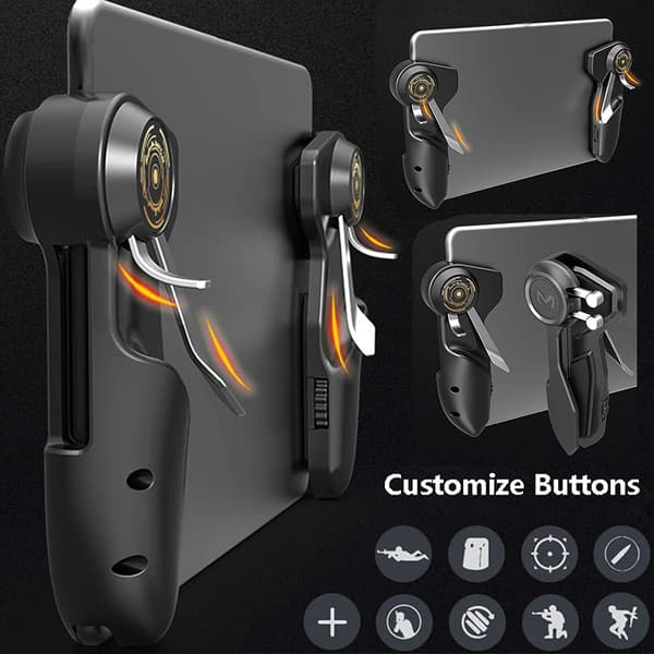 2-pack Tablet Game Controllers med 6-finger Trigger Grip L1R1 f