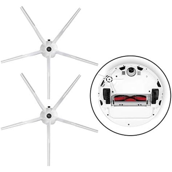 5 stk. Sidebørster til Roborock S5 S6 T6 E2 E35 Støvsuger