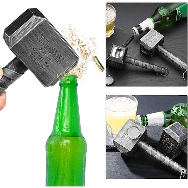 Thors hammare flasköppnare kreativ ölflasköppnare perfekt för presenter