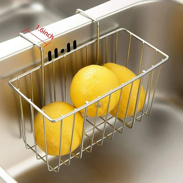 Diskställ hängande rostfritt diskställ köksdiskställ med krokar