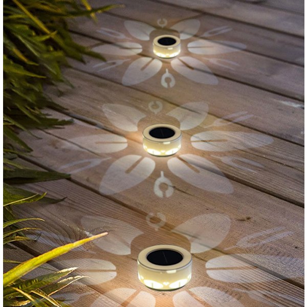 2 stk. solcelled udendørslampe, dekorativ lampe, væglampe,