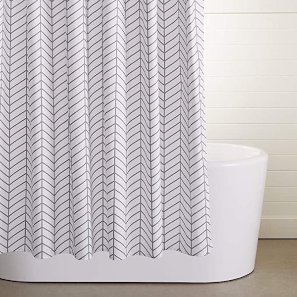 180x180cm Basics Chevron Mønster Bruseforhæng