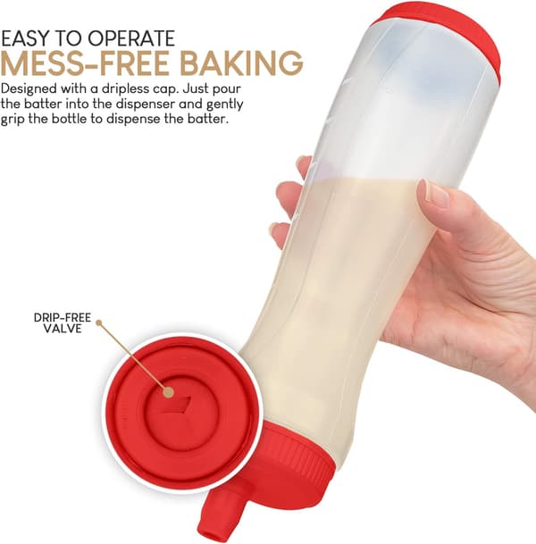 Lett Klemmeflaske Bake Dryppsikker Silikon Dyse