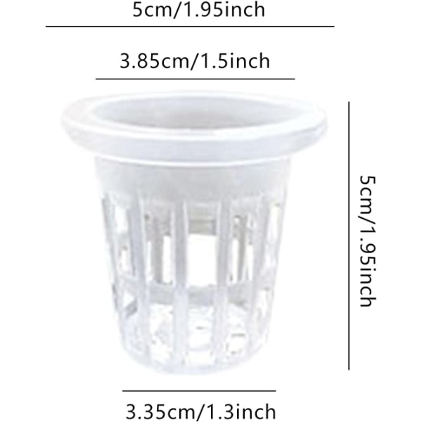 Hydroponisk nettnett - Split Mesh Container Kit for Growing Plant