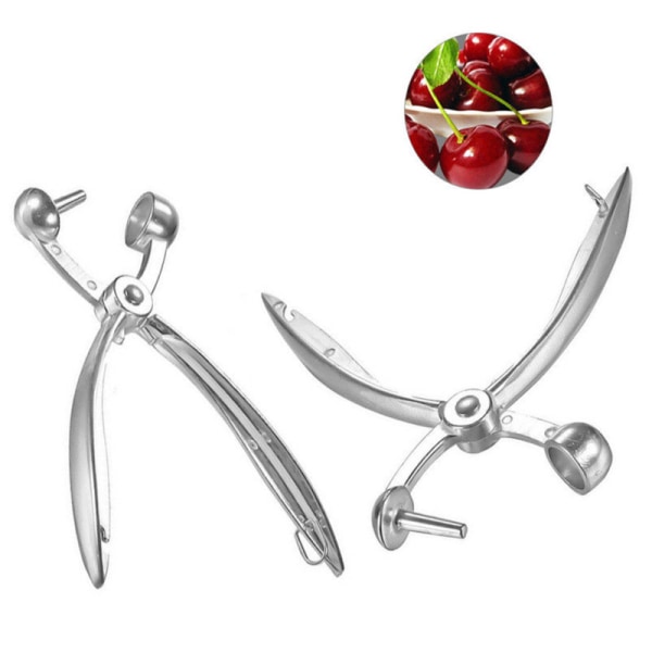 2 kirsebærutjerner, rød dadelutjerner, olivenutjerner, utjerner