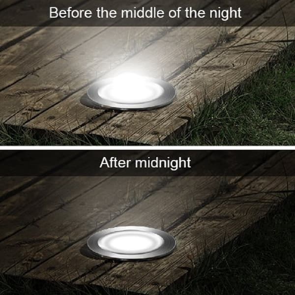 16 stk LED dekklys, vanntette hagelys, dekorative trappelys