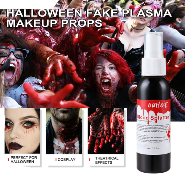 Halloween plasma spray vampyr zombie blod makeup rekvisitter atmosfære