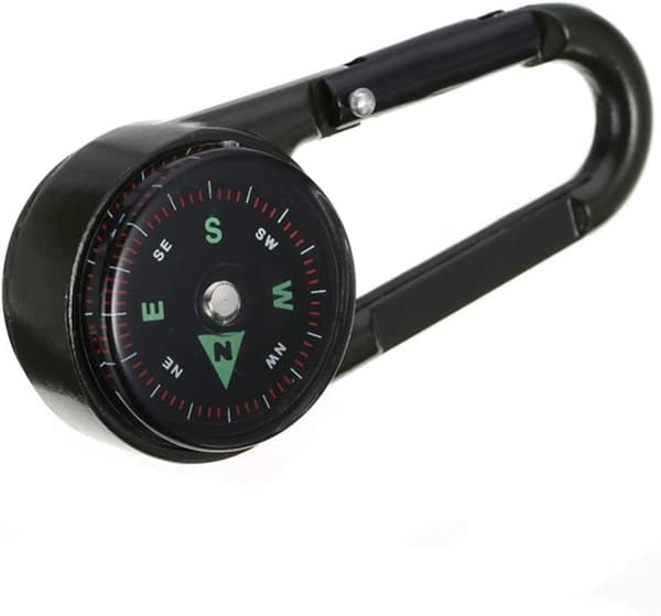 1PC Kompass Camping Klättring Vandring Mini Metall 3-i-1 Multifunct