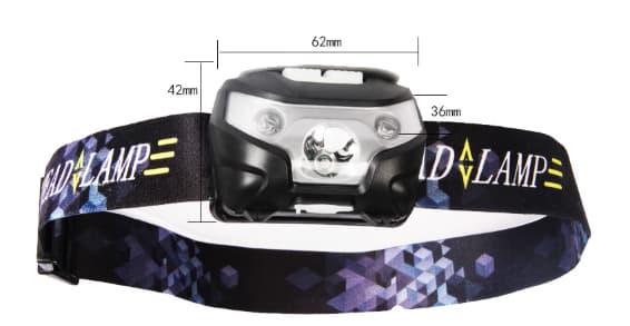 Kraftig oppladbar LED-hovedlykt, D500 USB LED-hovedlykt 2000