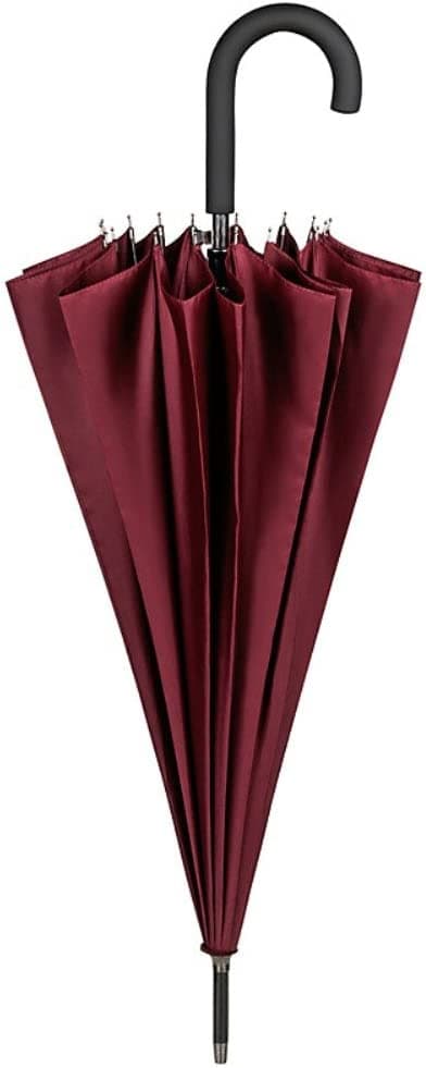 Canne Large Robust Automatic Open Umbrella viininpunainen