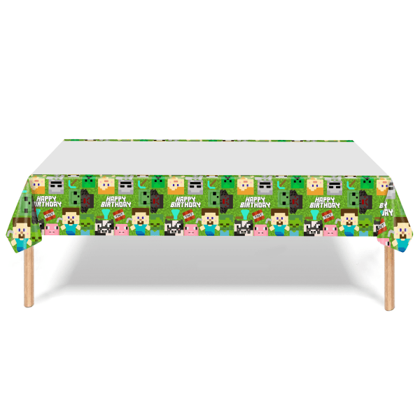 3 stk engangsbruk PE-duk i plast, Pixel World-duk