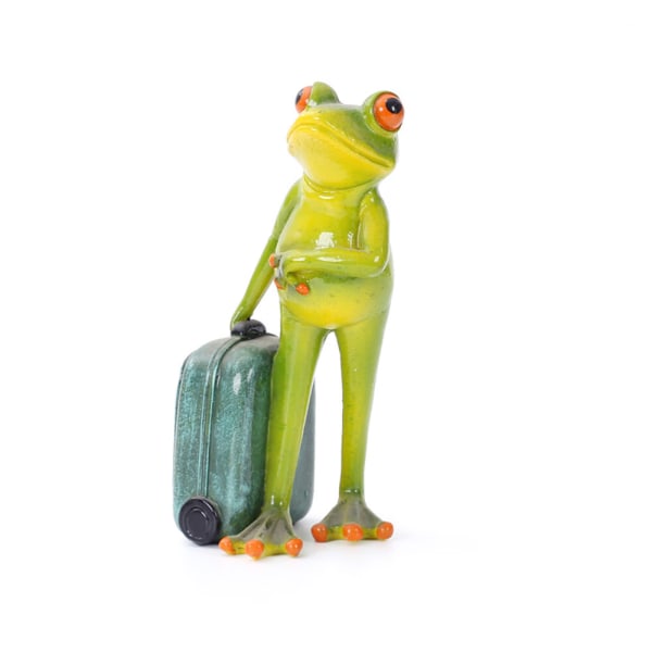 Froskefigurer Dekor Funny Creative Craft Resin Frog Sculptu