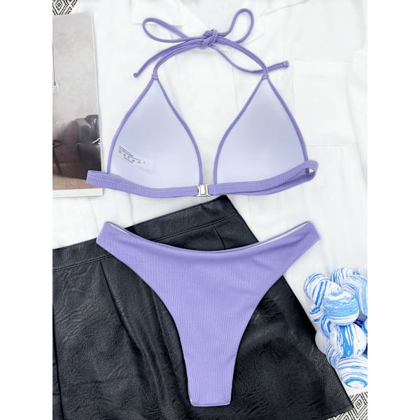 Naisten 2-osainen uimapukusarja (violetti - 34 - 36m) Classic Adjusta
