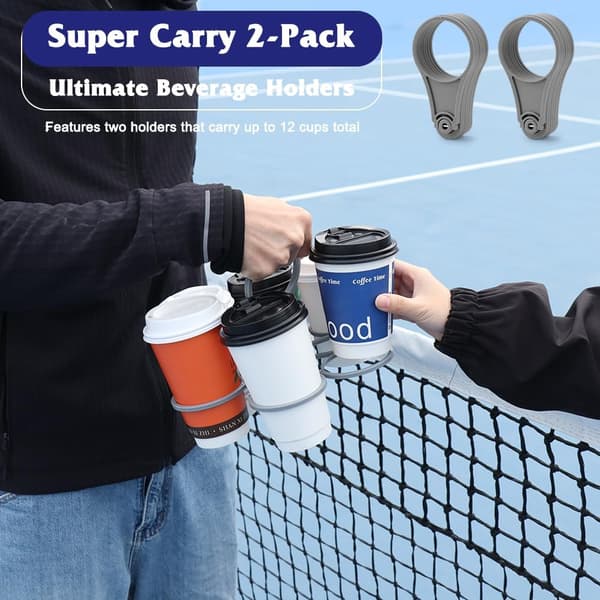 2-pak foldbar 6-kops bærer/caddy | Takeaway kaffe, sodavand, pints, øl